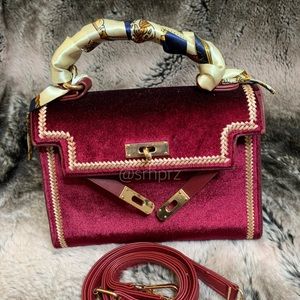 Burgundy/Red mini/crossbody bag